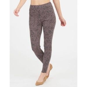 NWT Spanx Jean-ish® Ankle Leggings Pants in Desert Dot Soft Knit Size Small
